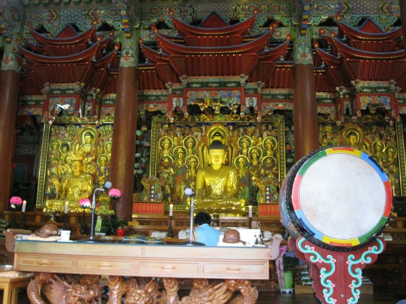 Inside of the temple