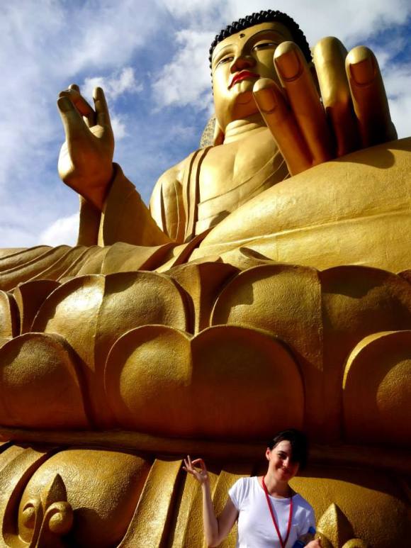 Me meditating by the big buddha