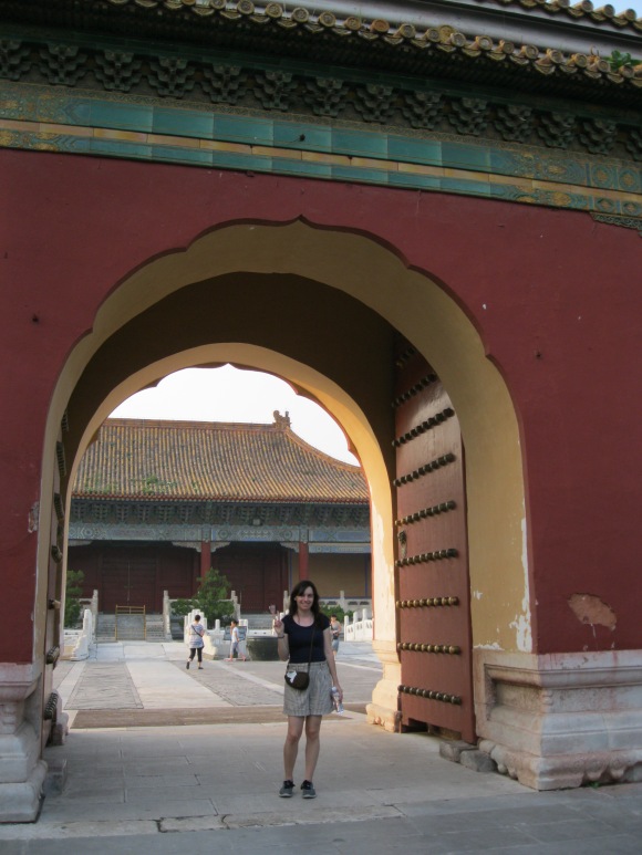 A large doorway in the Forbidden City